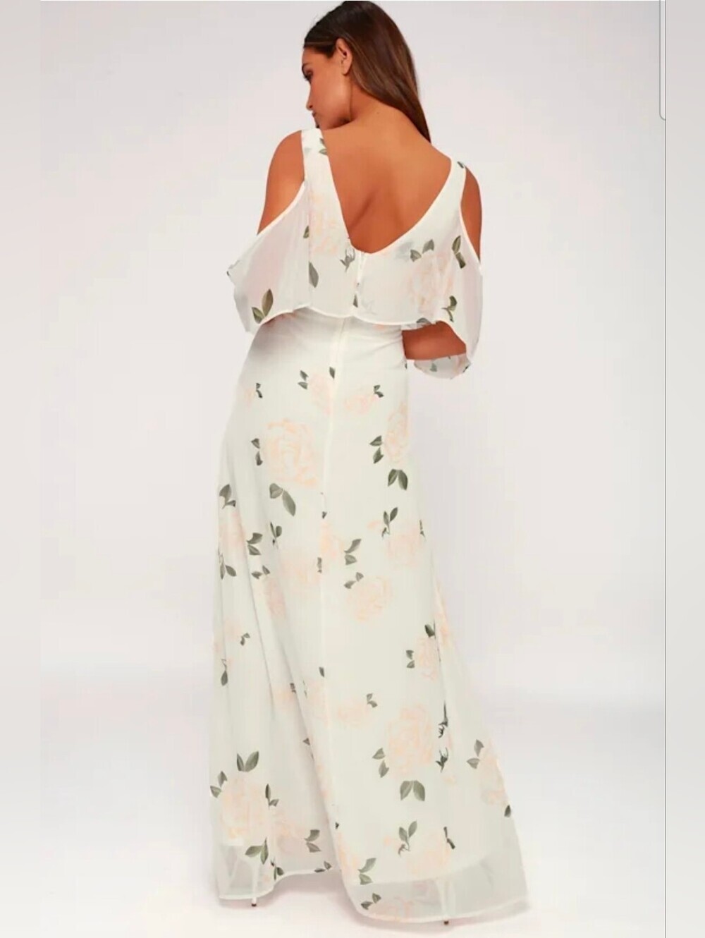 ❤️ LULU'S THE VERY THOUGHT OF YOU FLORAL MAXI DRESS, MEDIUM - Picture 3 of 13